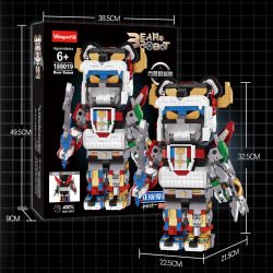 WANGAO 188019 GẤU CƠ KHÍ ĐA DẠNG 400% bộ đồ chơi xếp lắp ráp ghép mô hình BEAR ROBOT