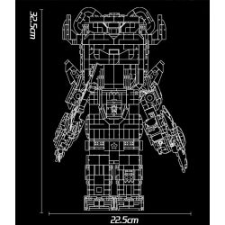 WANGAO 188019 GẤU CƠ KHÍ ĐA DẠNG 400% bộ đồ chơi xếp lắp ráp ghép mô hình BEAR ROBOT
