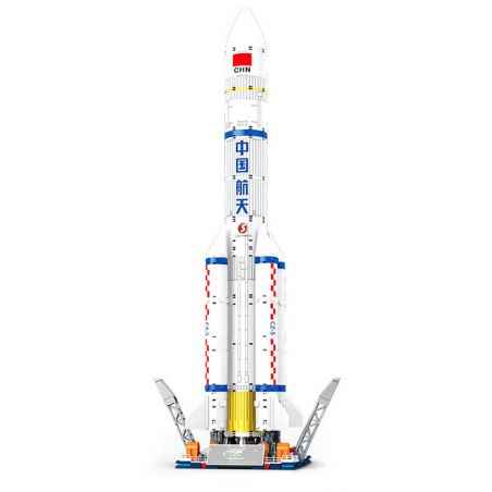 SEMBO 203365 MỘT QUỐC GIA HÙNG MẠNH TÊN LỬA ĐẨY TRƯỜNG CHINH 5 bộ đồ chơi xếp lắp ráp ghép mô hình City Thành Phố 1102 khối