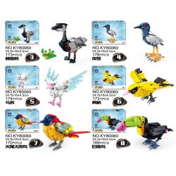 Kazi KY80060 80060 CHIẾN DỊCH BRIGHT WINGS 8 MÔ HÌNH HẢI ÂU SẾU ĐẦU ĐỎ NGỖNG HÀ DIỆC ĐÊM QUẠ CHIM VÀNG ANH HÚT MẬT ĐUÔI LỬA TUCAN bộ đồ chơi xếp lắp ráp ghép mô hình Creator Sáng Tạo 1369 khối