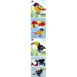 Kazi KY80060 80060 CHIẾN DỊCH BRIGHT WINGS 8 MÔ HÌNH HẢI ÂU SẾU ĐẦU ĐỎ NGỖNG HÀ DIỆC ĐÊM QUẠ CHIM VÀNG ANH HÚT MẬT ĐUÔI LỬA TUCAN bộ đồ chơi xếp lắp ráp ghép mô hình Creator Sáng Tạo 1369 khối