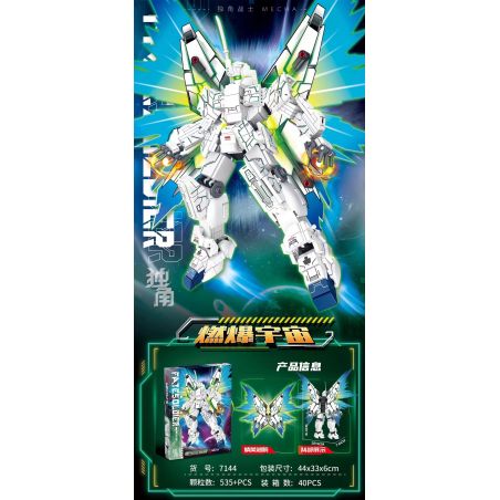 LW 7144 CHIẾN BINH MỘT SỪNG MECHA bộ đồ chơi xếp lắp ráp ghép mô hình 535 khối