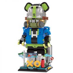 WANGAO 188020 DU KHÁCH NGUY HIỂM 15 GẤU CƠ KHÍ 400% bộ đồ chơi xếp lắp ráp ghép mô hình BEAR ROBOT