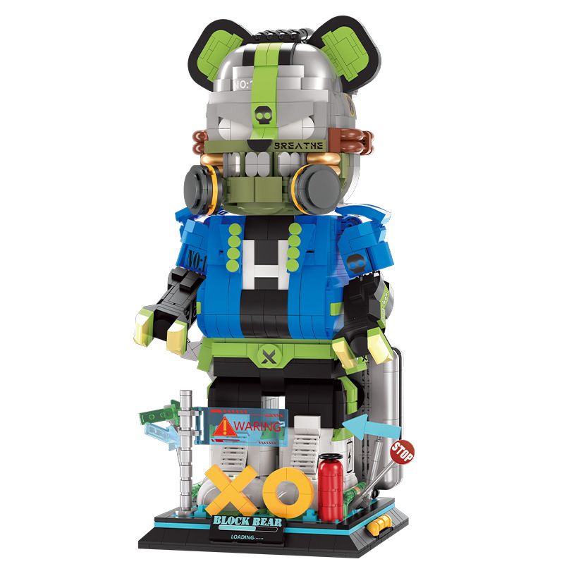 WANGAO 188020 DU KHÁCH NGUY HIỂM 15 GẤU CƠ KHÍ 400% bộ đồ chơi xếp lắp ráp ghép mô hình BEAR ROBOT
