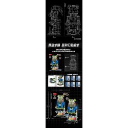 WANGAO 188020 DU KHÁCH NGUY HIỂM 15 GẤU CƠ KHÍ 400% bộ đồ chơi xếp lắp ráp ghép mô hình BEAR ROBOT