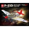 QuanGuan 100278 Quan Guan 100278 MÁY BAY CHIẾN ĐẤU P-51D MUSTANG bộ đồ chơi xếp lắp ráp ghép mô hình Military Army P-51D MUSTANG FIGHTER Quân Sự Bộ Đội 580 khối