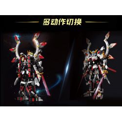 ZHEGAO QJ5311 5311 MECHA ĐÊM TRẮNG bộ đồ chơi xếp lắp ráp ghép mô hình 1305 khối