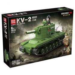 QuanGuan 100248 Quan Guan 100248 XE TĂNG HẠNG NẶNG KV-2 CỦA LIÊN XÔ bộ đồ chơi xếp lắp ráp ghép mô hình Military Army KV-2 HEAVY TANK Quân Sự Bộ Đội 472 khối