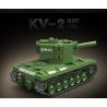 QuanGuan 100248 Quan Guan 100248 XE TĂNG HẠNG NẶNG KV-2 CỦA LIÊN XÔ bộ đồ chơi xếp lắp ráp ghép mô hình Military Army KV-2 HEAVY TANK Quân Sự Bộ Đội 472 khối