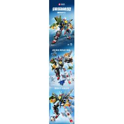 SEMBO 202243 CHIẾN BINH BÃO TỐ bộ đồ chơi xếp lắp ráp ghép mô hình 888 khối