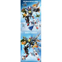 SEMBO 202243 CHIẾN BINH BÃO TỐ bộ đồ chơi xếp lắp ráp ghép mô hình 888 khối