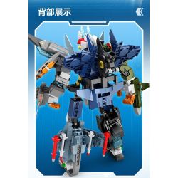 SEMBO 202243 CHIẾN BINH BÃO TỐ bộ đồ chơi xếp lắp ráp ghép mô hình 888 khối