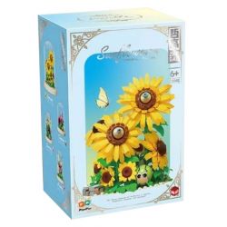 ZHEGAO 623002 HOA HƯỚNG DƯƠNG bộ đồ chơi xếp lắp ráp ghép mô hình Creator SUNFLOWER Sáng Tạo 623 khối