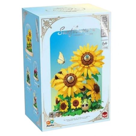 ZHEGAO 623003 HOA CẨM CHƯỚNG bộ đồ chơi xếp lắp ráp ghép mô hình Creator CARNATION FLOWER Sáng Tạo 623 khối