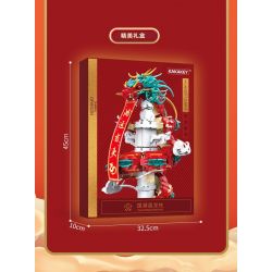 KAKAKEY KK-JM62207 JM62207 62207 KKJM62207 GUOCHAO PANLONGZHU bộ đồ chơi xếp lắp ráp ghép mô hình Creator THE SPRING FESTIVAL Sáng Tạo 2150 khối