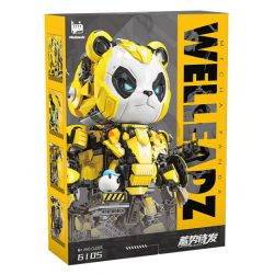WELLEADZ 6105 GẤU TRÚC CƠ KHÍ bộ đồ chơi xếp lắp ráp ghép mô hình MECHA PANDA FIGHTING 2198 khối