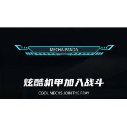 WELLEADZ 6105 GẤU TRÚC CƠ KHÍ bộ đồ chơi xếp lắp ráp ghép mô hình MECHA PANDA FIGHTING 2198 khối