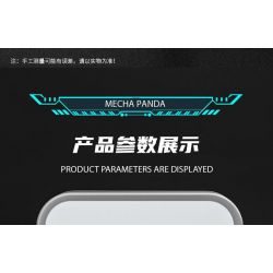 WELLEADZ 6105 GẤU TRÚC CƠ KHÍ bộ đồ chơi xếp lắp ráp ghép mô hình MECHA PANDA FIGHTING 2198 khối