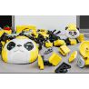 WELLEADZ 6105 GẤU TRÚC CƠ KHÍ bộ đồ chơi xếp lắp ráp ghép mô hình MECHA PANDA FIGHTING 2198 khối