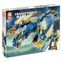 FORANGE FC1042 1042 THẦN CHIẾN TRANH THÚ VỊ RỒNG SẤM bộ đồ chơi xếp lắp ráp ghép mô hình 306 khối