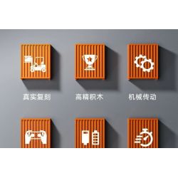 MouldKing 17044 17045 Mould King 17044 17045 XE NÂNG HẠNG NẶNG 1:6 tỷ lệ 1:6 bộ đồ chơi xếp lắp ráp ghép mô hình Technic Kỹ Thuật Công Nghệ Cao Mô Hình Phương Tiện 4579 khối