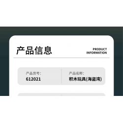 ZHEGAO 612021 VỊNH CƯỚP BIỂN bộ đồ chơi xếp lắp ráp ghép mô hình Pirates Of The Caribbean PIRATE BAY Cướp Biển Vùng Caribe 2461 khối