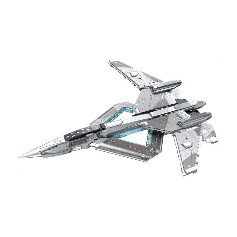 JIESTAR FF41013 41013 JJ9107 9107 MÁY BAY CHIẾN ĐẤU KHÔNG GIAN VÀ CỦA HUÂNV bộ đồ chơi xếp lắp ráp ghép mô hình Military Army Quân Sự Bộ Đội 1196 khối