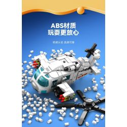 SEMBO 202218 NHÓM CHIẾN ĐẤU CƠ SIÊU DỄ THƯƠNG TRỰC THĂNG Z-20 bộ đồ chơi xếp lắp ráp ghép mô hình Military Army Quân Sự Bộ Đội 445 khối