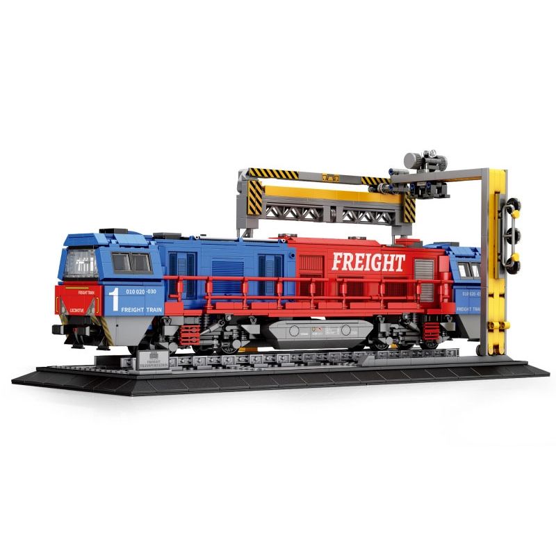 JMBRICKLAYER 51106 REOBRIX 66021 TÀU CHỞ HÀNG ĐẦU MÁY DIESEL G2000 bộ đồ chơi xếp lắp ráp ghép mô hình City G2000 EUROPEAN FREIGHT TRAIN Thành Phố 1980 khối