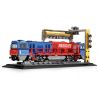 JMBRICKLAYER 51106 REOBRIX 66021 TÀU CHỞ HÀNG ĐẦU MÁY DIESEL G2000 bộ đồ chơi xếp lắp ráp ghép mô hình City G2000 EUROPEAN FREIGHT TRAIN Thành Phố 1980 khối