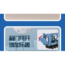 Kazi KY98272 98272 XE CONTAINER bộ đồ chơi xếp lắp ráp ghép mô hình City MULTI PURPOSE CONTAINER TRUCK Thành Phố 1514 khối