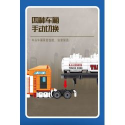 Kazi KY98272 98272 XE CONTAINER bộ đồ chơi xếp lắp ráp ghép mô hình City MULTI PURPOSE CONTAINER TRUCK Thành Phố 1514 khối