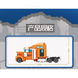 Kazi KY98272 98272 XE CONTAINER bộ đồ chơi xếp lắp ráp ghép mô hình City MULTI PURPOSE CONTAINER TRUCK Thành Phố 1514 khối