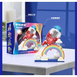 ZHEGAO HT1006 1006 TÀU CON THOI GIỮA CÁC VÌ SAO TÊN LỬA bộ đồ chơi xếp lắp ráp ghép mô hình INTERSTELLAR TRAVEL INTERPLANETARY ROCKET