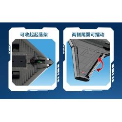 SEMBO 202197 non  MỘT QUỐC GIA HÙNG MẠNH MÁY BAY NÉM BOM TÀNG HÌNH bộ đồ chơi xếp lắp ráp ghép mô hình Military Army Quân Sự Bộ Đội 1163 khối