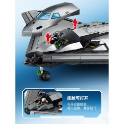 SEMBO 202197 non  MỘT QUỐC GIA HÙNG MẠNH MÁY BAY NÉM BOM TÀNG HÌNH bộ đồ chơi xếp lắp ráp ghép mô hình Military Army Quân Sự Bộ Đội 1163 khối