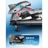 SEMBO 202197 non  MỘT QUỐC GIA HÙNG MẠNH MÁY BAY NÉM BOM TÀNG HÌNH bộ đồ chơi xếp lắp ráp ghép mô hình Military Army Quân Sự Bộ Đội 1163 khối