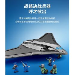 SEMBO 202197 non  MỘT QUỐC GIA HÙNG MẠNH MÁY BAY NÉM BOM TÀNG HÌNH bộ đồ chơi xếp lắp ráp ghép mô hình Military Army Quân Sự Bộ Đội 1163 khối