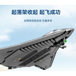 SEMBO 202197 non  MỘT QUỐC GIA HÙNG MẠNH MÁY BAY NÉM BOM TÀNG HÌNH bộ đồ chơi xếp lắp ráp ghép mô hình Military Army Quân Sự Bộ Đội 1163 khối