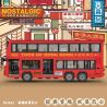 ZHEGAO 991012 non  XE BUÝT HAI TẦNG HỒNG KÔNG bộ đồ chơi xếp lắp ráp ghép mô hình City NOSTALGIC CLASSIC BUS Thành Phố 891 khối