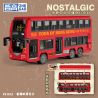 ZHEGAO 991012 non  XE BUÝT HAI TẦNG HỒNG KÔNG bộ đồ chơi xếp lắp ráp ghép mô hình City NOSTALGIC CLASSIC BUS Thành Phố 891 khối