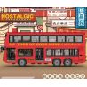 ZHEGAO 991012 non  XE BUÝT HAI TẦNG HỒNG KÔNG bộ đồ chơi xếp lắp ráp ghép mô hình City NOSTALGIC CLASSIC BUS Thành Phố 891 khối
