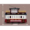 ZHEGAO 991011 non  XE ĐIỆN CỔ bộ đồ chơi xếp lắp ráp ghép mô hình City NOSTALGIC CLASSIC BUS Thành Phố 897 khối