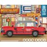 ZHEGAO 991010 non  TAXI CỔ ĐIỂN bộ đồ chơi xếp lắp ráp ghép mô hình City NOSTALGIC CLASSIC BUS Thành Phố 700 khối