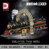 DK 80015 non  ĐẦU MÁY HƠI NƯỚC LEADER bộ đồ chơi xếp lắp ráp ghép mô hình City LEADER SIMULATION TRAIN MODEL Thành Phố 1121 khối