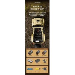 MouldKing 13184 Mould King 13184 non  SUV tỷ lệ 1:6 bộ đồ chơi xếp lắp ráp ghép mô hình  WRANGLER Kỹ Thuật Công Nghệ Cao Mô Hình Phương Tiện 3621 khối