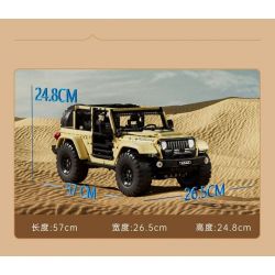MouldKing 13184 Mould King 13184 non  SUV tỷ lệ 1:6 bộ đồ chơi xếp lắp ráp ghép mô hình  WRANGLER Kỹ Thuật Công Nghệ Cao Mô Hình Phương Tiện 3621 khối