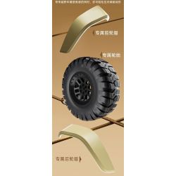 MouldKing 13184 Mould King 13184 non  SUV tỷ lệ 1:6 bộ đồ chơi xếp lắp ráp ghép mô hình  WRANGLER Kỹ Thuật Công Nghệ Cao Mô Hình Phương Tiện 3621 khối