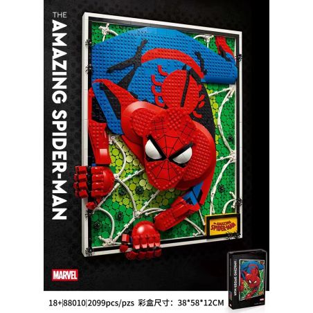 NOT  THE AMAZING SPIDER-MAN 31209 88010 xếp lắp ráp ghép mô hình NGƯỜI NHỆN TUYỆT VỜI Art 2099 khối
