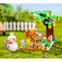 MIXUE ICE CITY A820001 820001 non  THÀNH PHỐ BĂNG MIXUE VƯỜN CHANH VUA TUYẾT bộ đồ chơi xếp lắp ráp ghép mô hình 80 khối